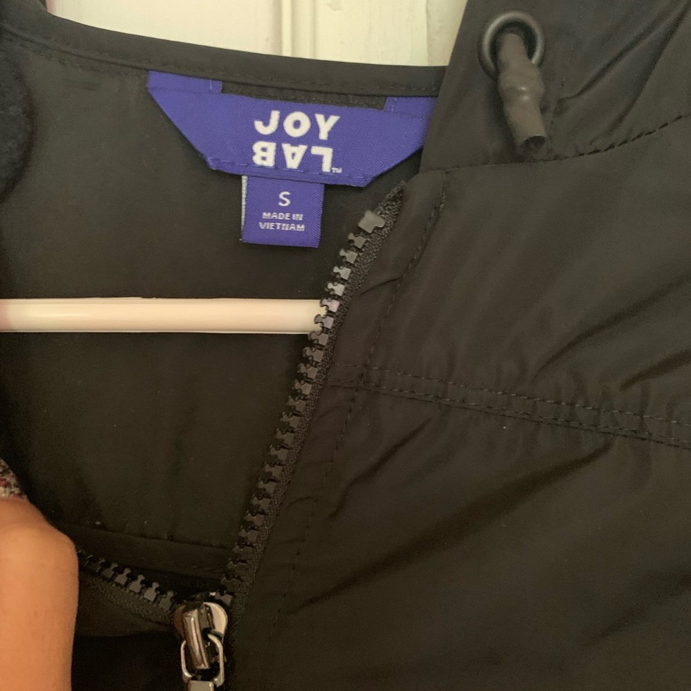Black rain jacket